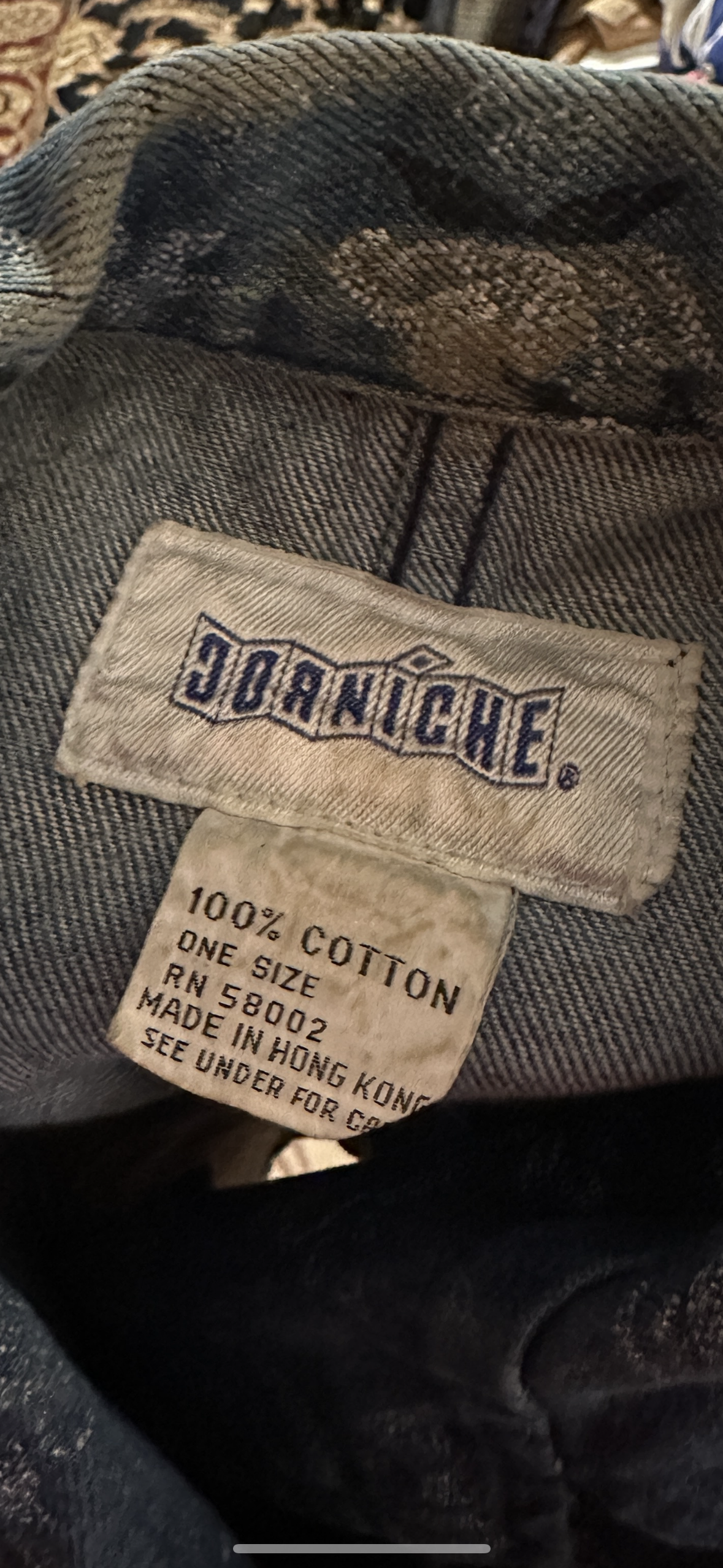 Vintage 1990s Jornicke Embellished Denim Jacket (Sz M)