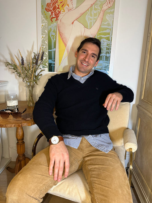 Vintage Christian Dior V-Neck Sweater (Size Med)