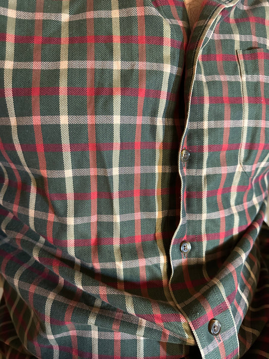 Y2K Brooks Brothers Country Club Plaid Button Down (Size M)