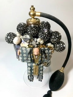 Glamorous Hand Decorated Vintage Perfume Bottle