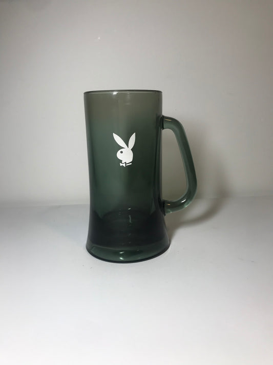 Vintage Playboy Bunny Logo Glass Beer Mug
