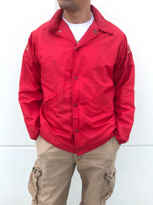 Vintage 1969 East Side High School Red Varsity Jacket (Size M)