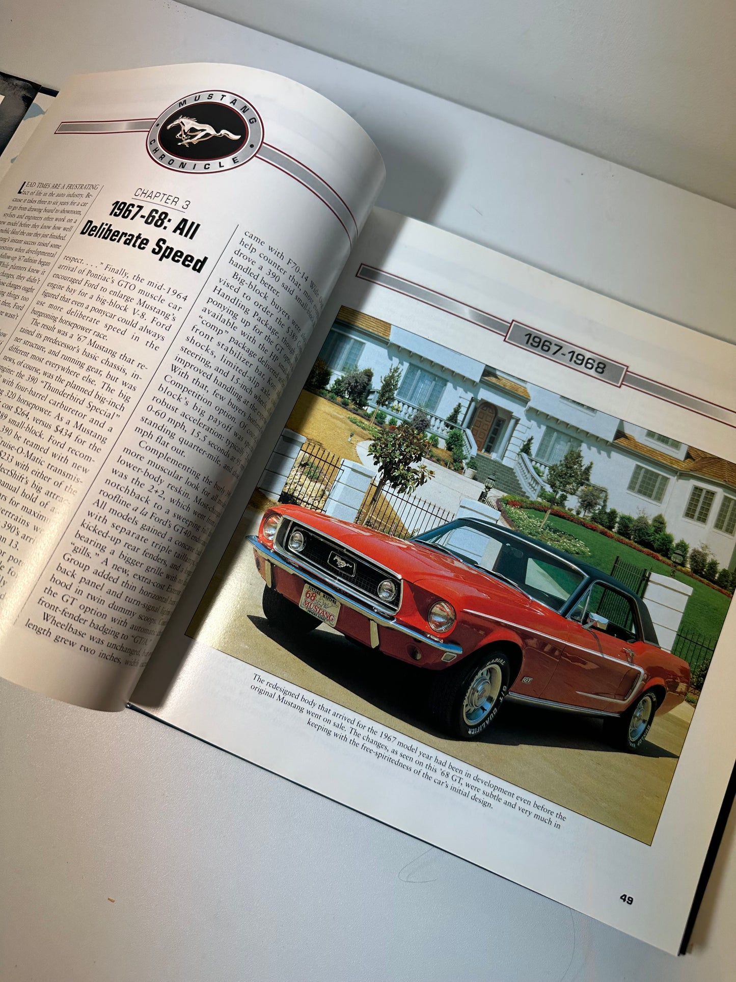 Vintage 35th Anniversary Mustang Chronicle Coffee Table Book