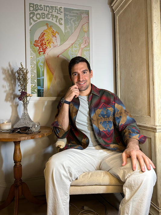 Vintage Jones New York Geometric Southwestern Pattern Jacket (Size M)