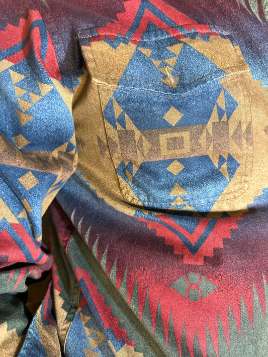 Vintage Jones New York Geometric Southwestern Pattern Jacket (Size M)