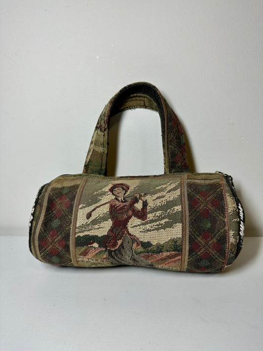 Vintage Women’s Golf Tapestry Baguette
