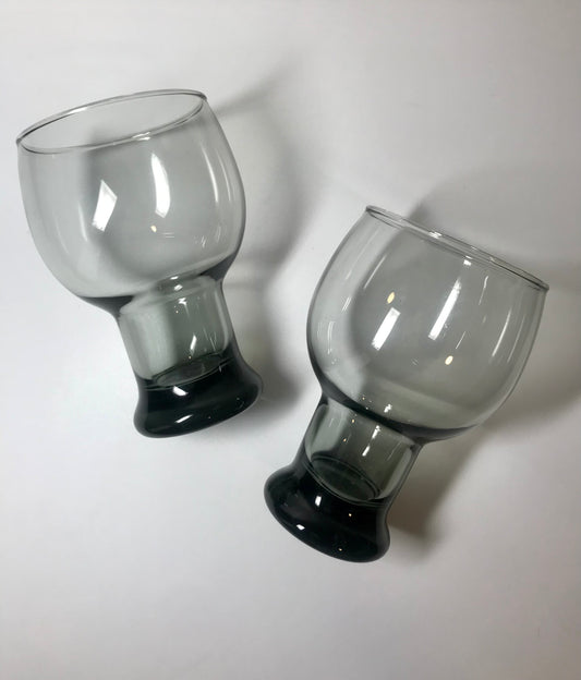 Sundown Federal Glass Pedestal Glasses (Set of 2)