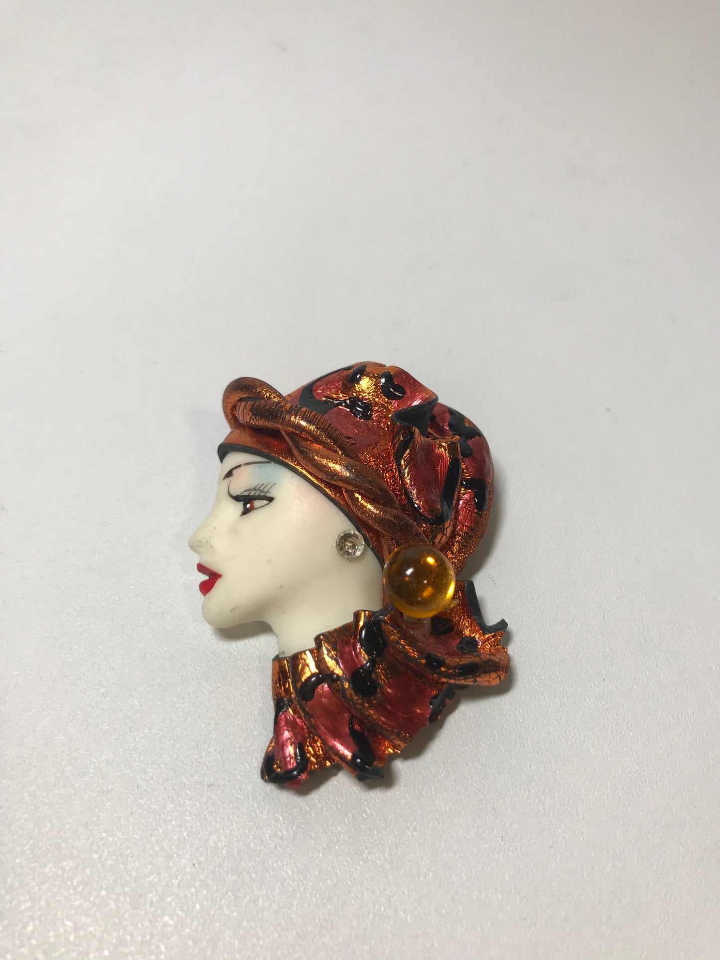 Glamour Lady Brooch Lapel Pin