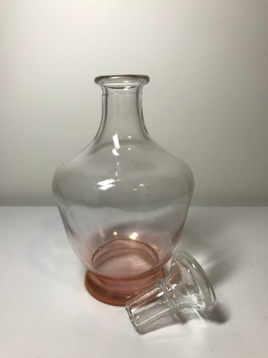 Light Pink Hombre Small Glass Perfume Decanter