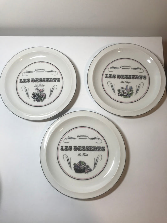 Gastronomie "Les Desserts" Toscany Plate Set (Set of 6)