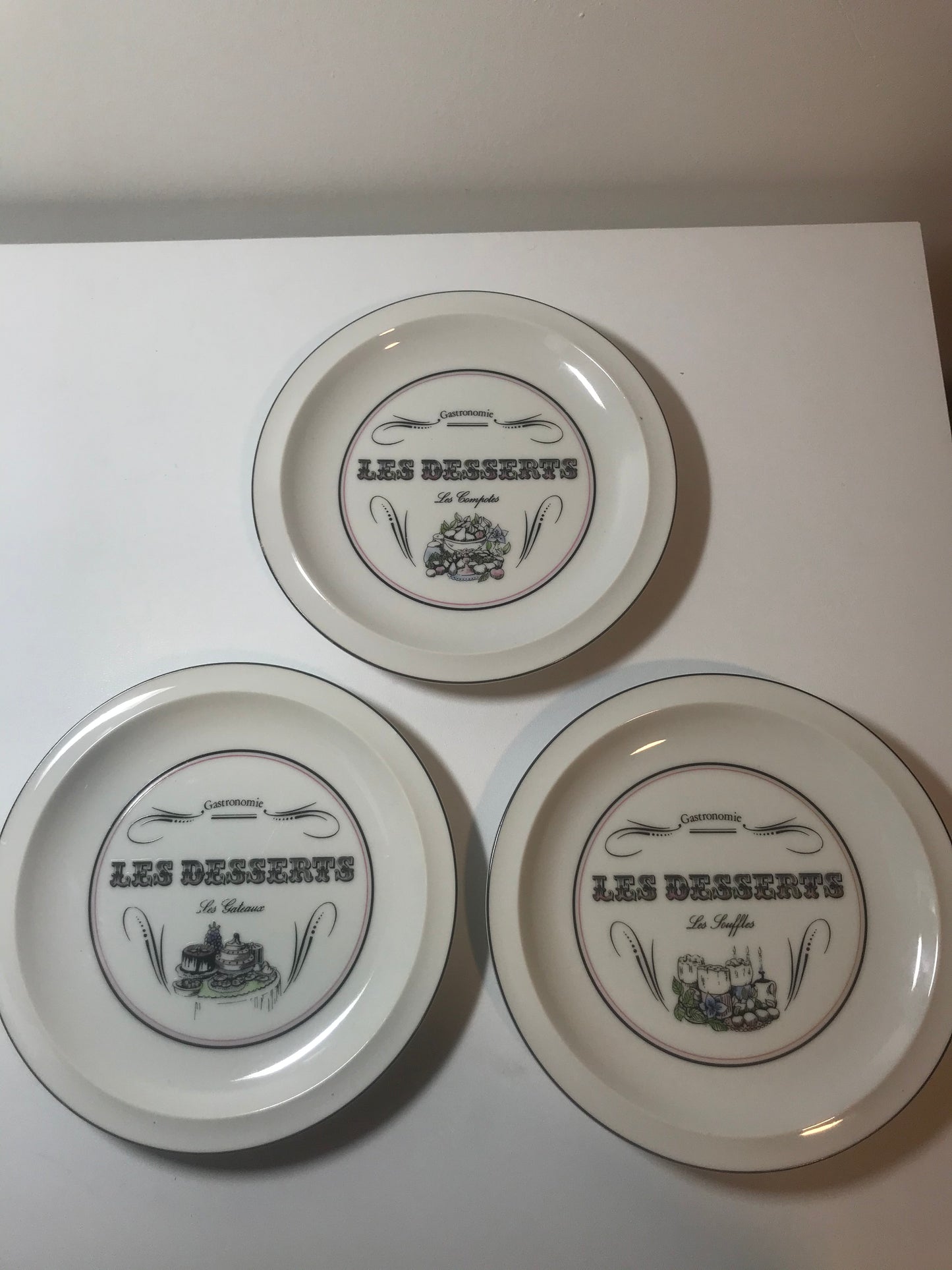 Gastronomie "Les Desserts" Toscany Plate Set (Set of 6)