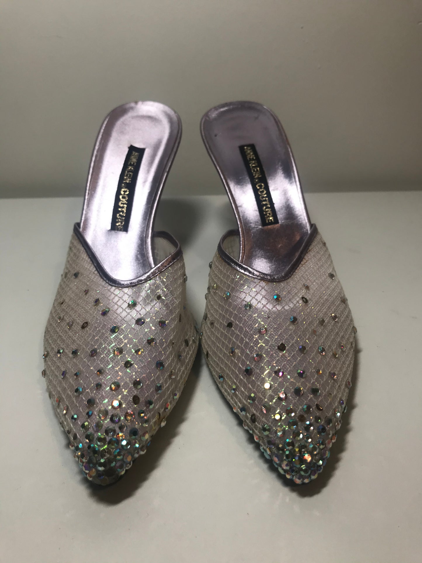 Vintage Anne Klein Couture Rhinestone Heels (Size 10M)