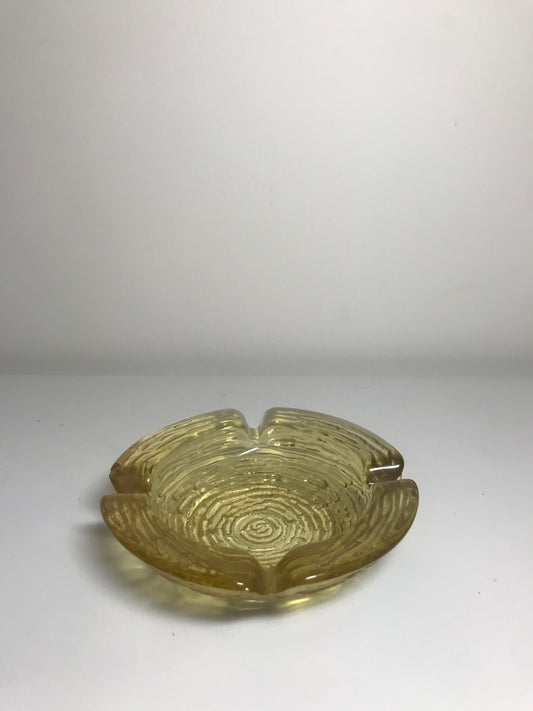 Vintage Anchor Hocking Soreno Mini Yellow Glass Dish or Tray