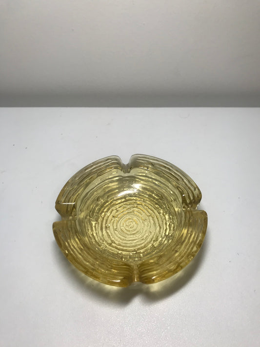Vintage Anchor Hocking Soreno Mini Yellow Glass Dish or Tray
