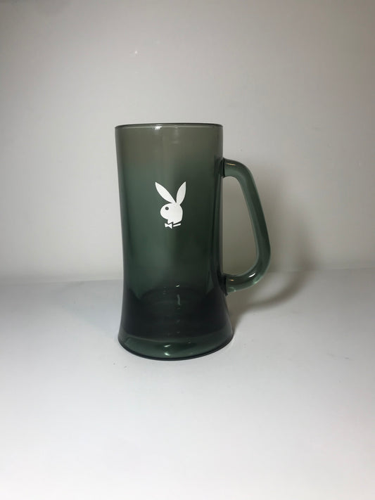 Vintage Playboy Bunny Logo Glass Beer Mug