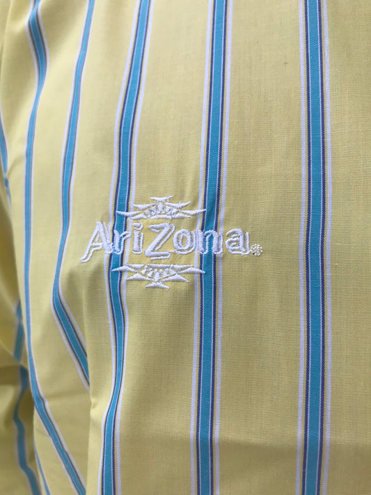 NWT Arizona Iced Tea Striped Button-Down Shirt (Size L)