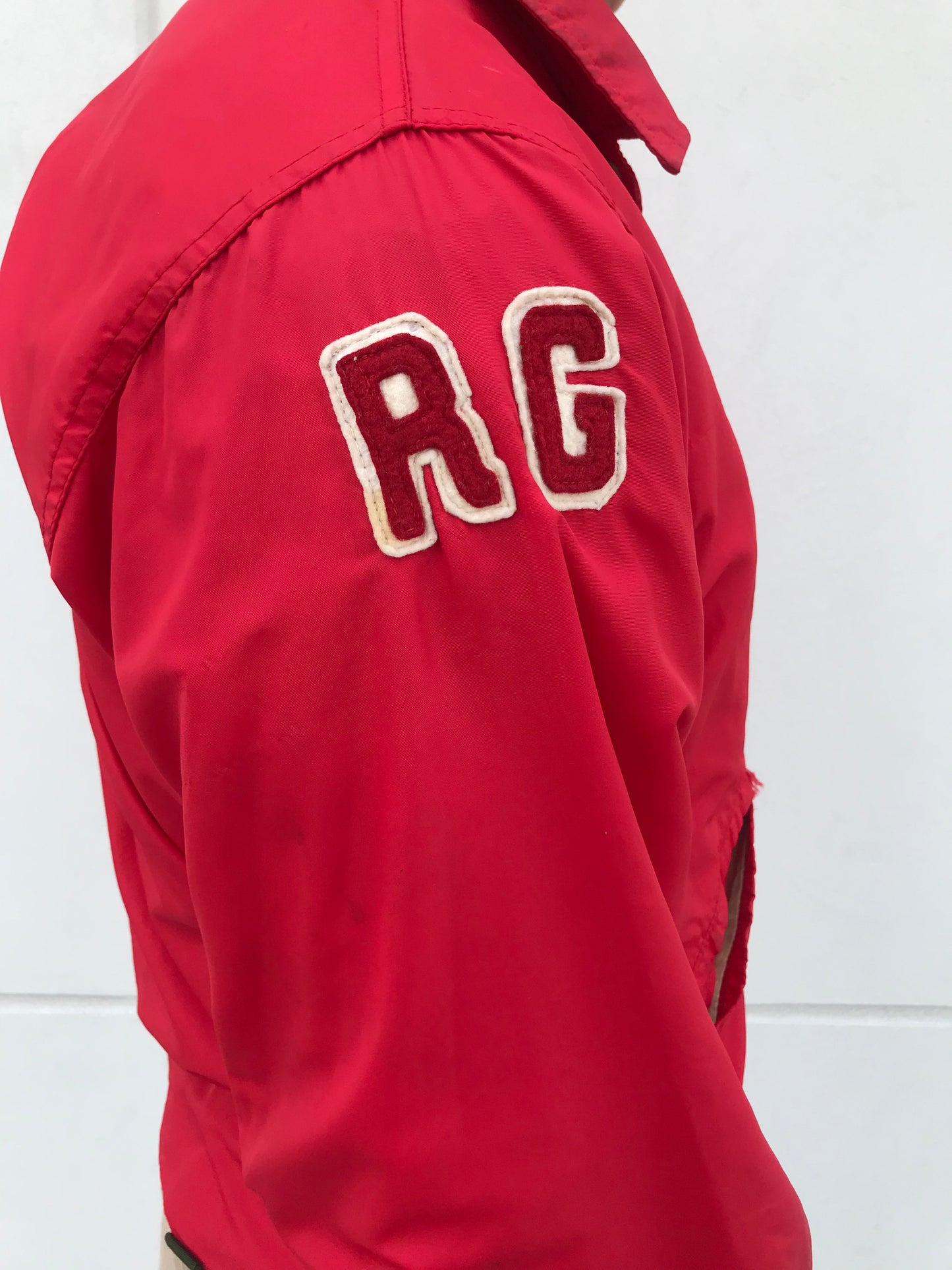 Vintage 1969 East Side High School Red Varsity Jacket (Size M)