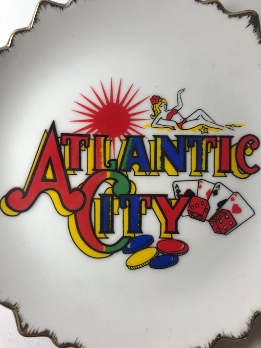 Vintage Atlantic City Ashtray or Decorative Plate