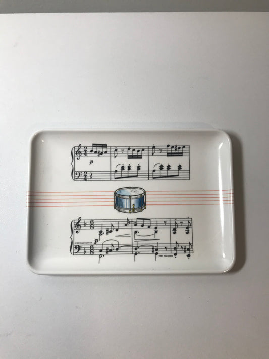 Vintage Drum Sheet Music Rolling Tray