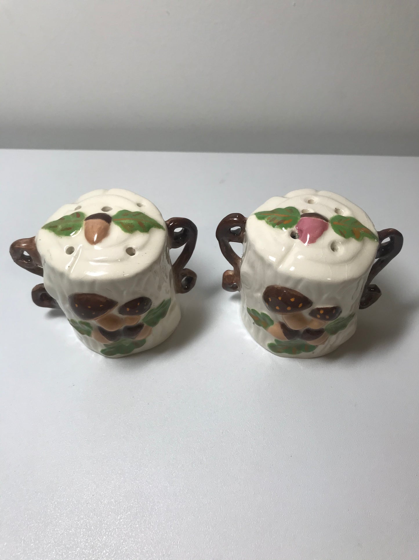 Vintage Mushroom Salt and Pepper Shakers